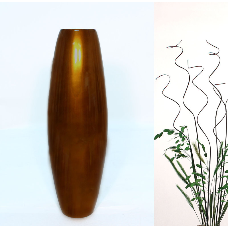 Bloomsbury Market Sornson Handmade Wood Floor Vase & Reviews Wayfair